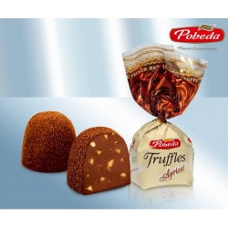 Конфеты "Трюфель" с цукатами из абрикоса в темном шоколаде 300g